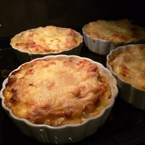 白菜と鶏肉のスピードグラタン