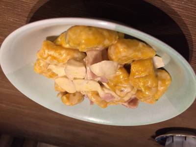 かぼちゃのニョッキ ベーコンクリームソース