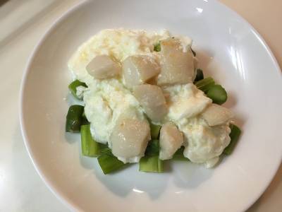 帆立てのパク白(パク)炒め