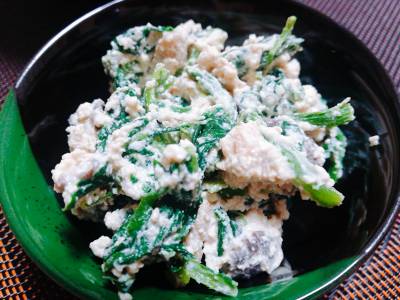 ほうれんそうと油揚げの白あえ