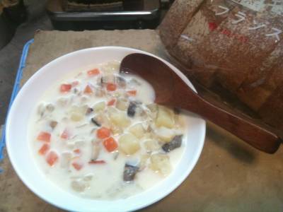 秋野菜のミルクシチュー