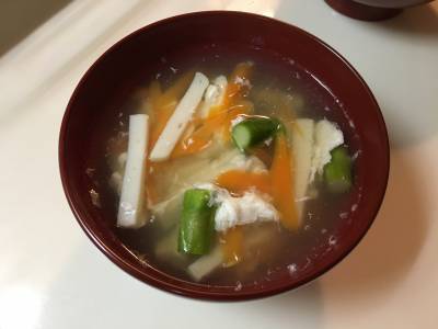 ちくわと貝割れ菜のおすまし