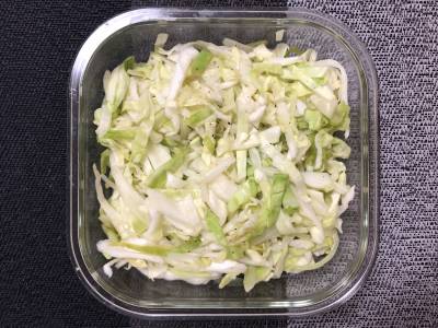 レンジdeソーセージとザワークラウト風