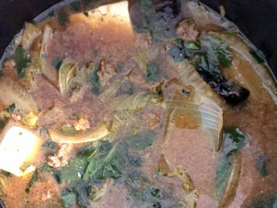 冬野菜の肉みそ鍋