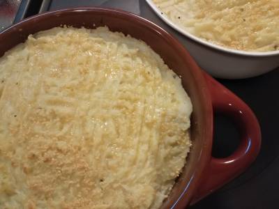 ひき肉とマッシュポテトのグラタン