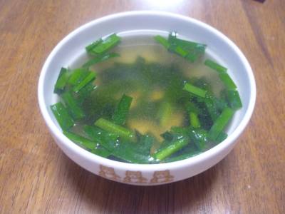 にらと春雨のスープ