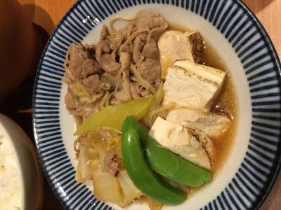 青ねぎと牛肉のすき焼き風