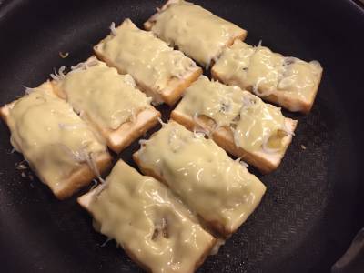 油揚げのねぎチーズ焼き