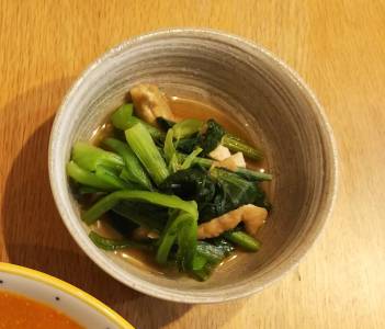 小松菜と油揚げの煮びたし