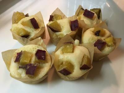 さつまいものメープルバター蒸しパン