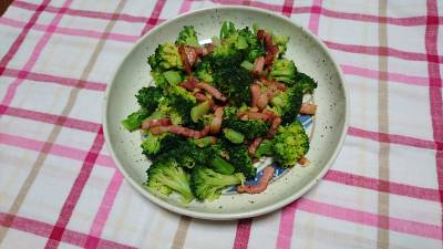 ブロッコリーのベーコンドレッシング