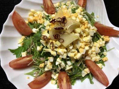 水菜のツナサラダ