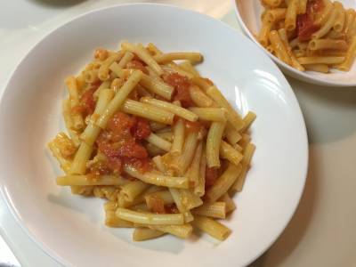 ミニトマトのパスタ