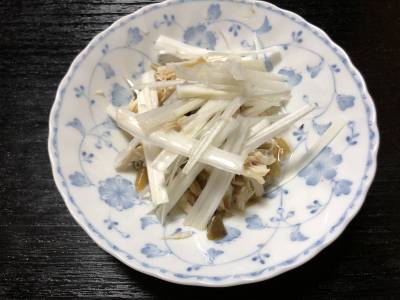 鶏ささ身とザーサイのあえ物