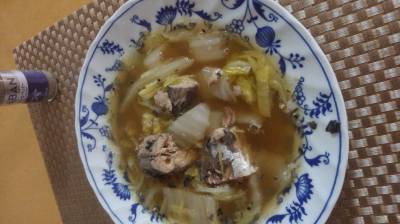 白菜とさば缶の煮物