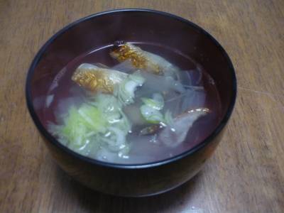 焼きさばと大根の汁物