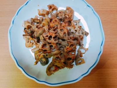 厚切りれんこんのきんぴら