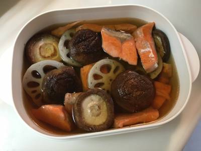 さけとれんこんの焼き漬け