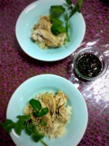 アジア風蒸し鶏ご飯