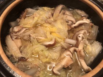 白菜と帆立ての薄味煮