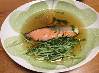 さけと水菜のあっさり煮