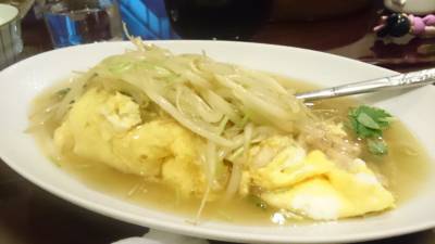 具だくさん卵焼きもやしあん