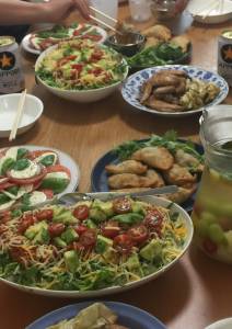 パクチーどっさり揚げギョーザ