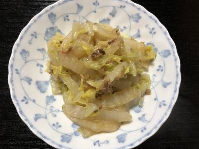 白菜のおかか炒め