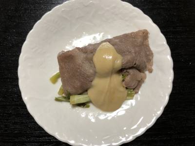 牛肉とせりのしゃぶしゃぶ