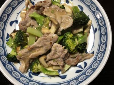 豚肉のみそオイスター炒め