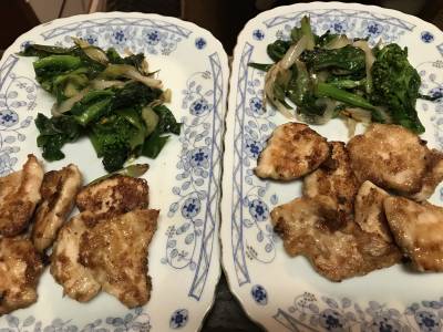 鶏むね肉のしょうが焼き