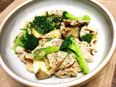 豚こまと細ねぎのマヨ炒め