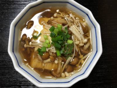 豆腐のきのこあんかけ