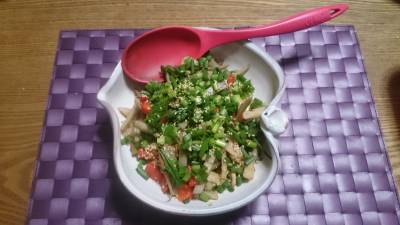 れんこんと豚肉のベトナム風きんぴら