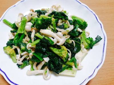 緑の野菜 本格アーリオ・オーリオ スパゲッティ