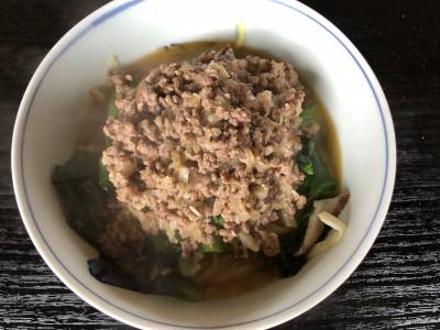 小松菜のタンタンメン