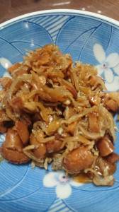 大豆とじゃこの煮物