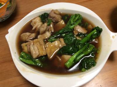 菜の花と鶏むねのサッと煮