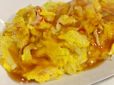 キャベツのかにたま風