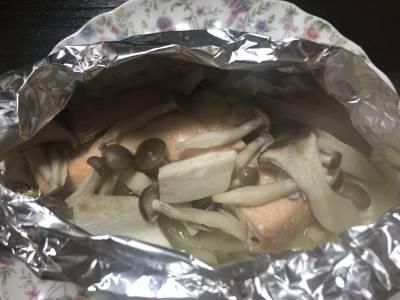 まいたけとエリンギのホイル焼き