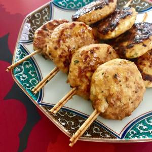 鶏つくねの照り焼き