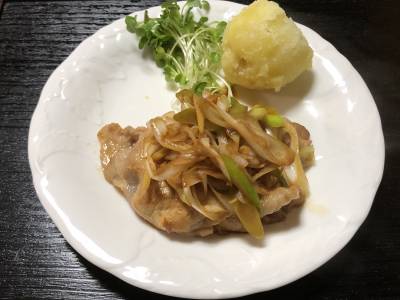 豚肉のねぎしょうが焼き