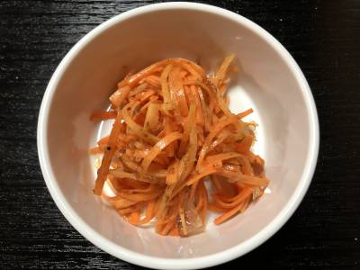 春にんじんのせん切りサラダ～ピリ辛サラダ～