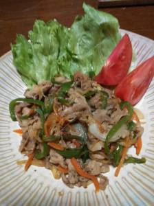 豚肉のプルコギ風