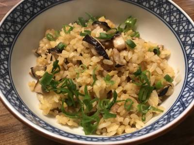 しいたけのピラフ