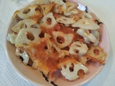 れんこんのチーズ焼き