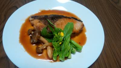 ぶりの照り焼き