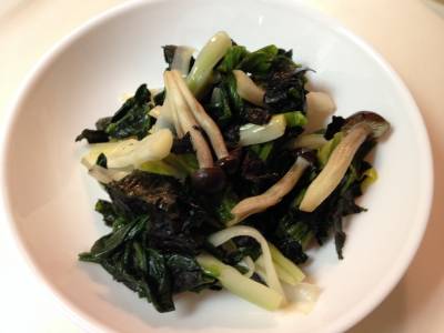 青菜の磯辺あえ