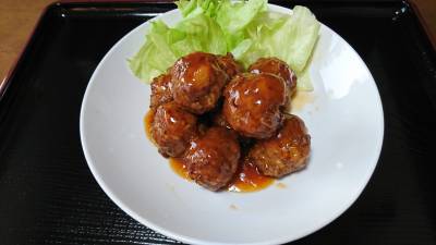 肉だんごの甘酢あん