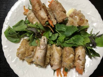 豚肉の野菜ロール ごまみそだれ焼き